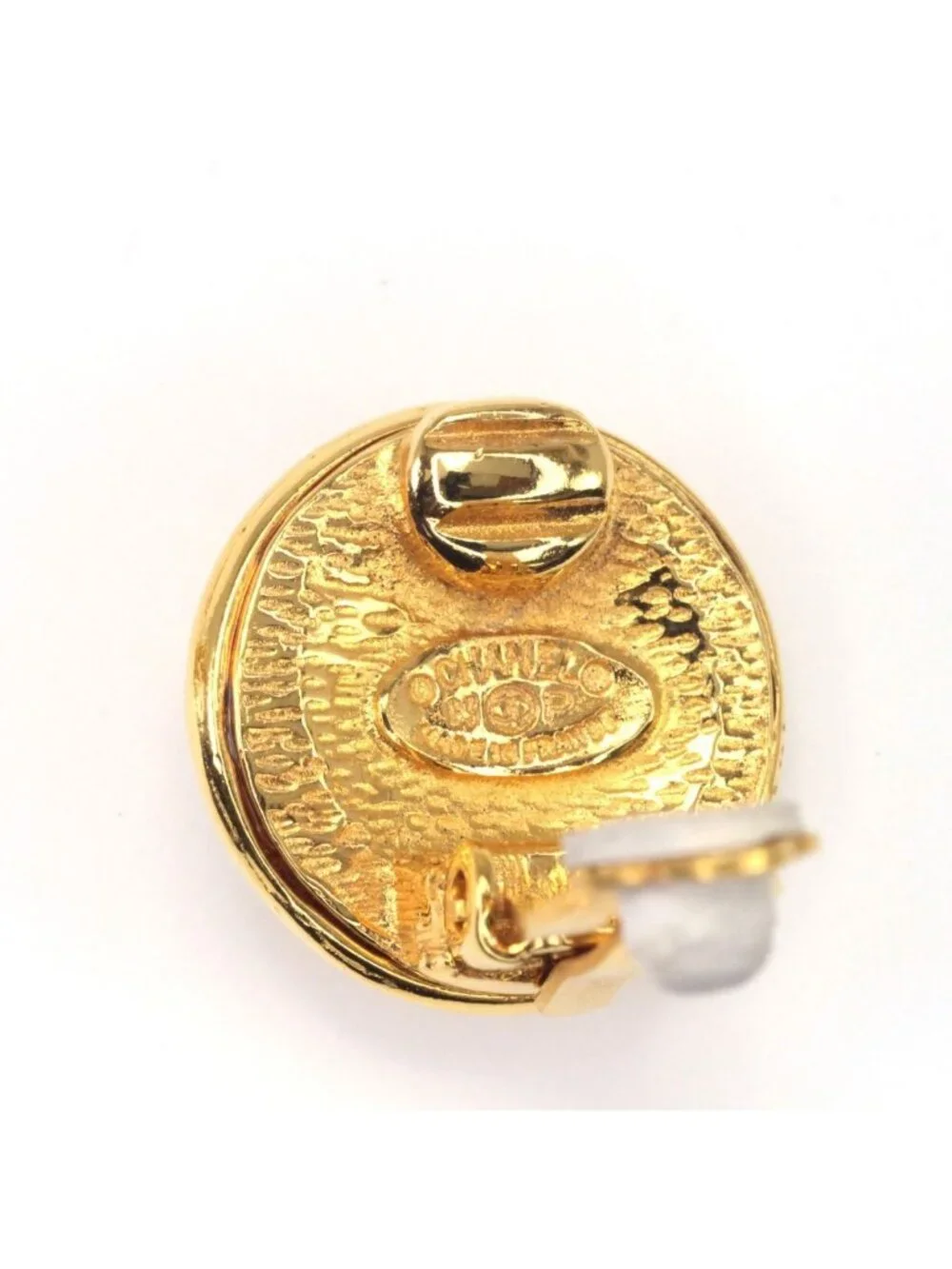Chanel Earrings Vintage Gold